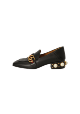 PEARL ACCENTS LEATHER LOAFERS 35
