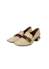 PEARL ACCENTS LEATHER LOAFERS 38