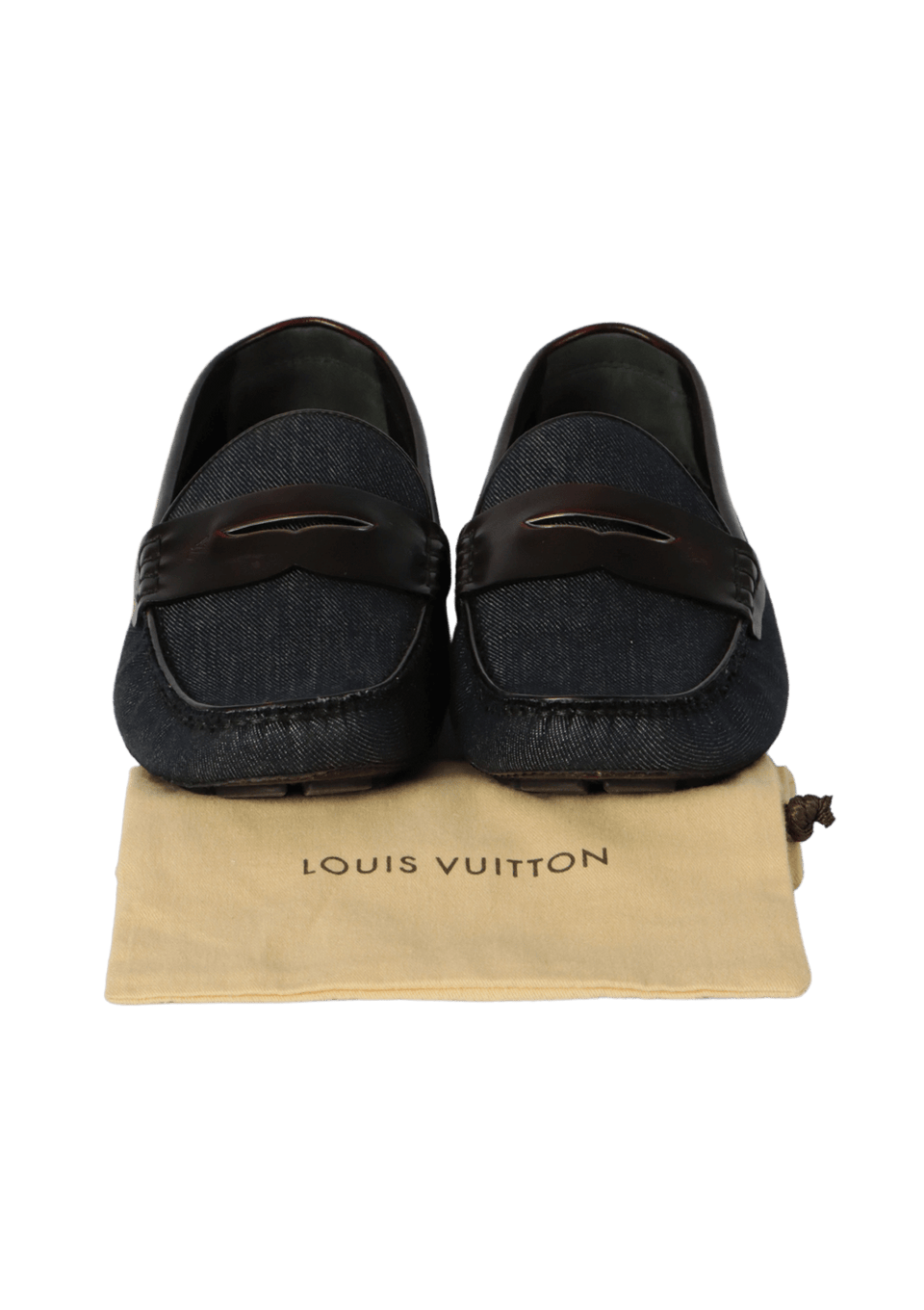 Mocassim Louis Vuitton Shade Car Loafers 44.5 Azul Original – Gringa