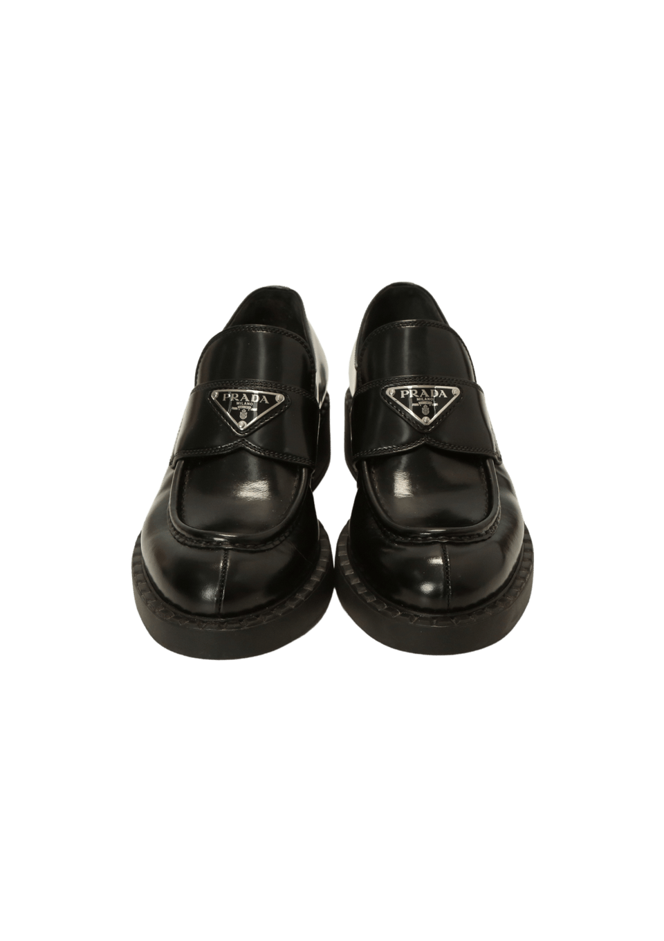 Mocassim Prada Chocolate Leather Loafer Preto Original – Gringa