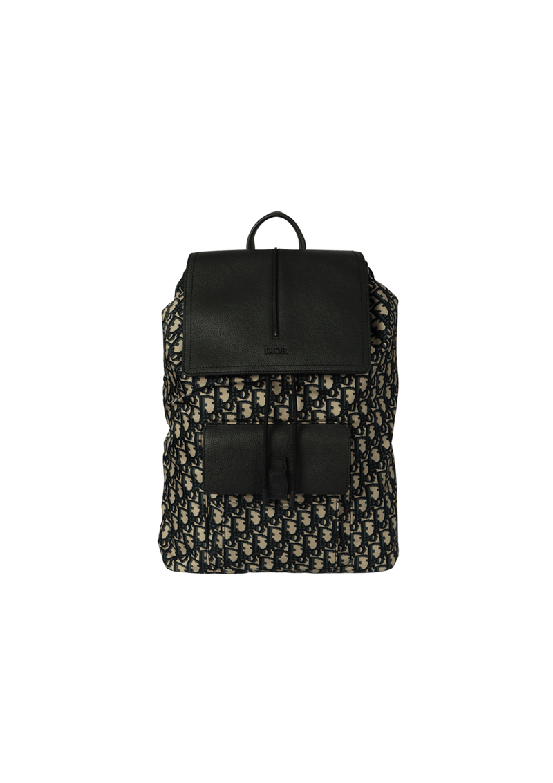 Mochila Christian Dior Oblique Backpack Bege Original Gringa