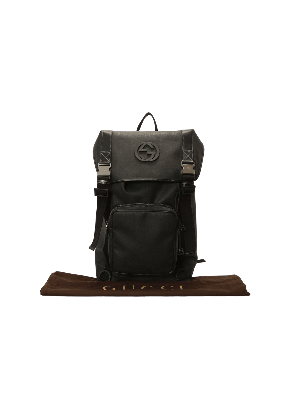 Mochila Gucci Interlocking G Backpack Preta Original – Gringa