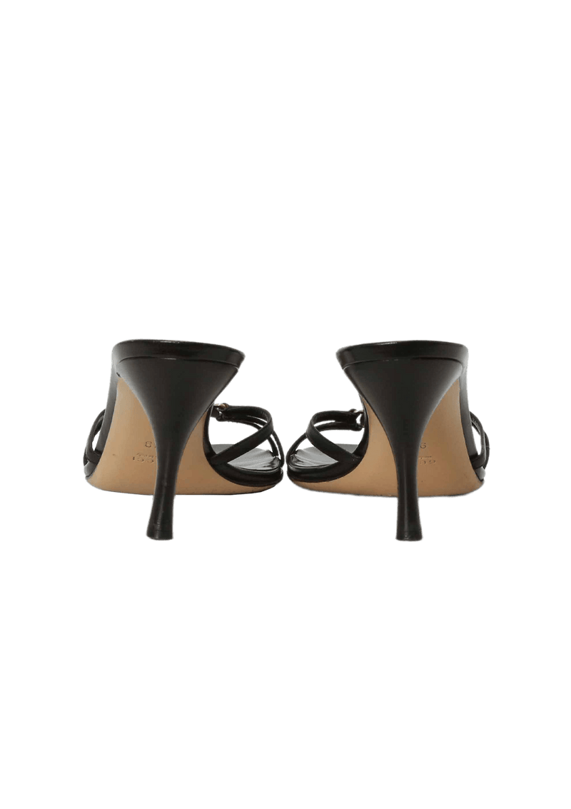 Gucci marmont best sale peep toe mule