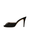 SUEDE HORSEBIT OPEN TOE MULES 39