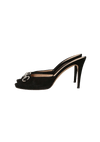 SUEDE HORSEBIT OPEN TOE MULES 39