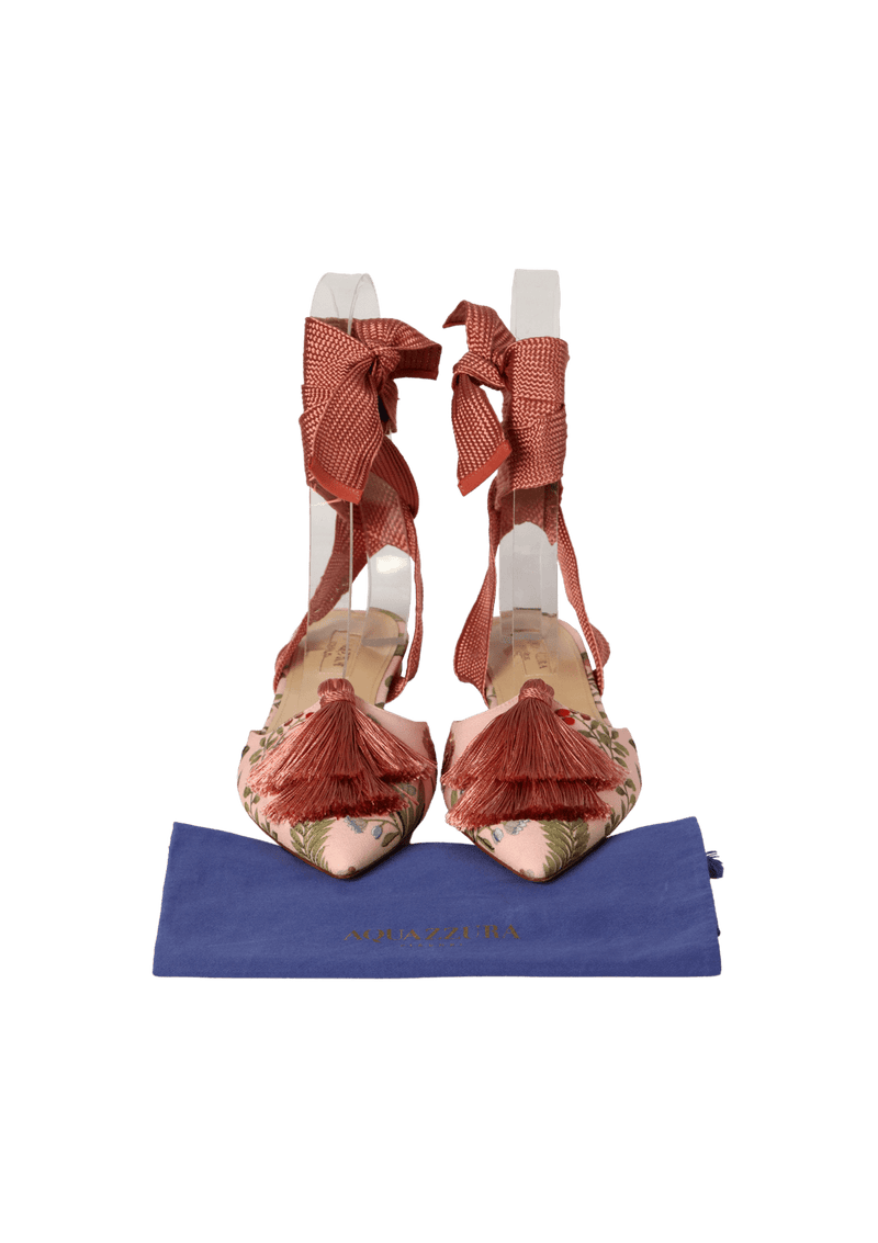 DE GOURNAY TASSEL BALLET FLATS 37