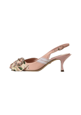 CRYSTAL EMBELLISHMENTS SLINGBACK PUMPS 37