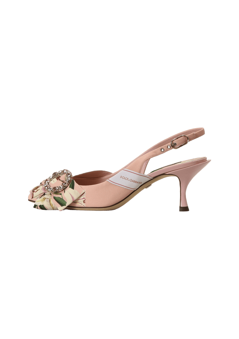 CRYSTAL EMBELLISHMENTS SLINGBACK PUMPS 37