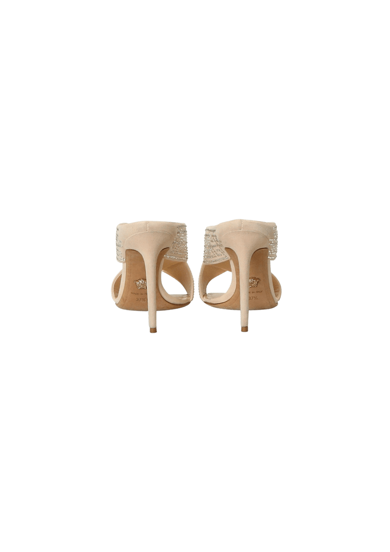 CRYSTAL LOGO SANDALS 36