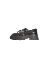 BROCADE LEATHER OXFORDS 36