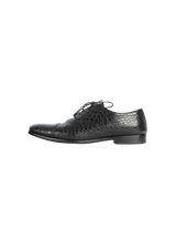 EMBOSSED CROCO LEATHER OXFORDS 40