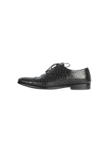 EMBOSSED CROCO LEATHER OXFORDS 40