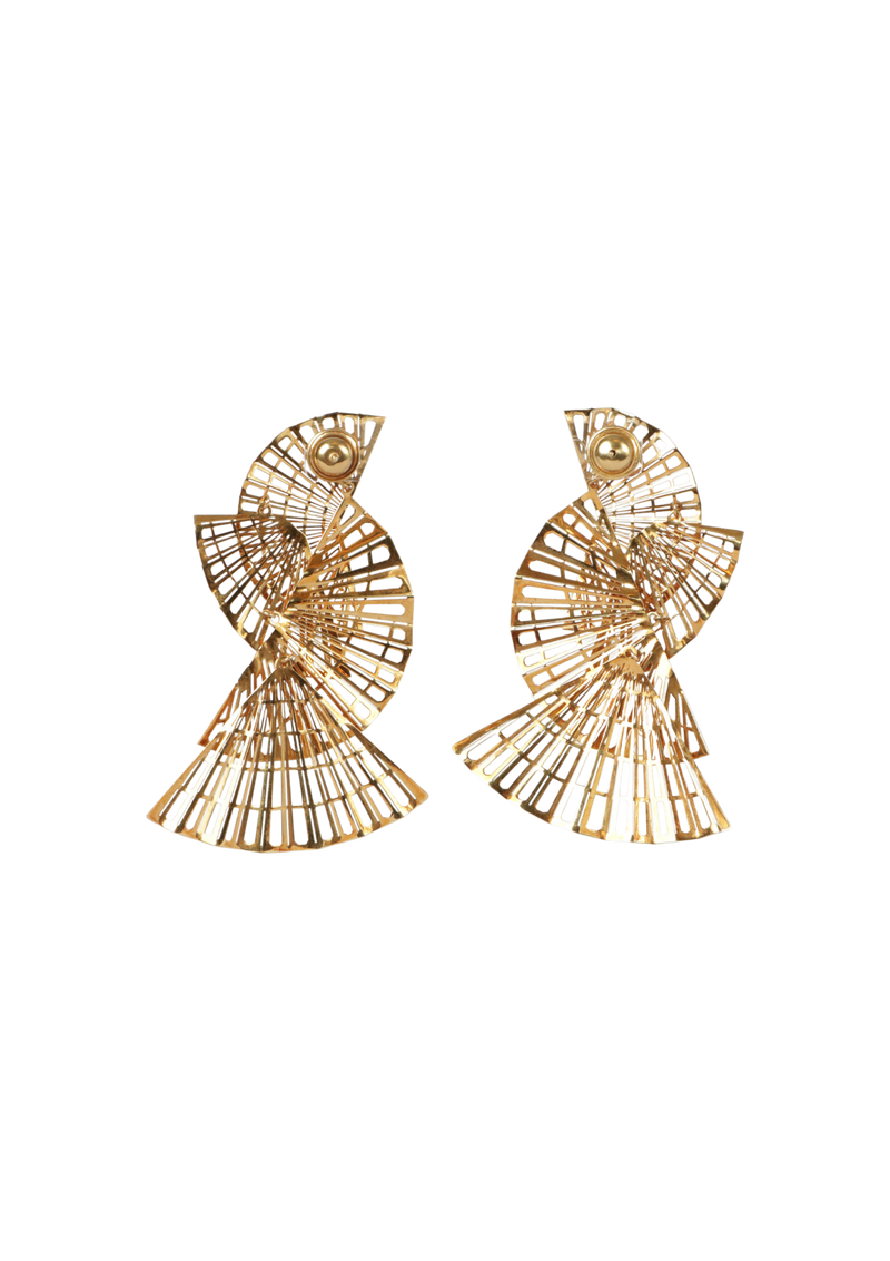 PATRICIA VIERA PLISSÉ 18K EARRINGS