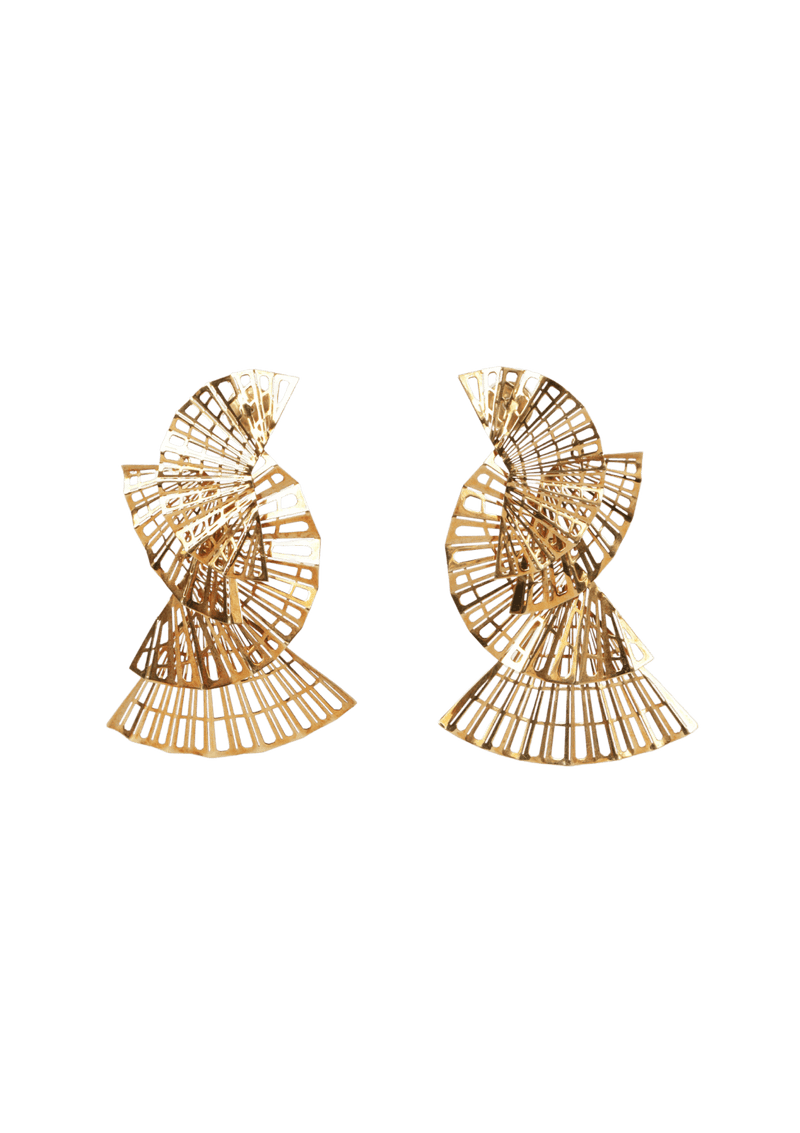 PATRICIA VIERA PLISSÉ 18K EARRINGS