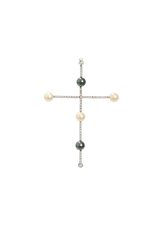 PEARL CROSS 18K PENDANT