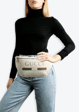 LOGO PRINT BELT BAG