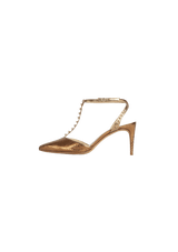 LEATHER T-STRAP PUMPS 39.5