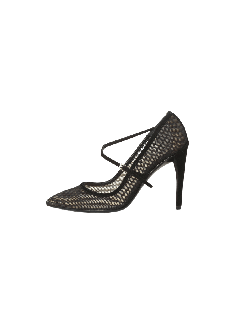 SUEDE MESH PUMPS 34.5