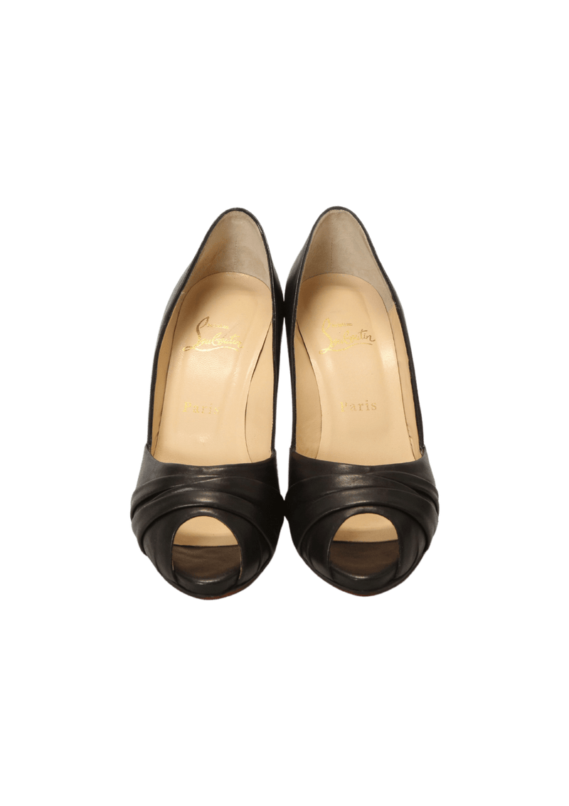 LEATHER CLOWNITA PEEP TOE 35