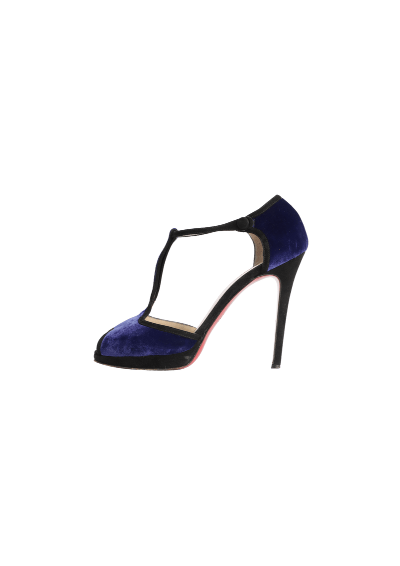 OEOOO 120 VELVET PEEP TOE 35.5