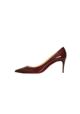 PATENT LEATHER DECOLLETE 70MM PUMPS 36.5