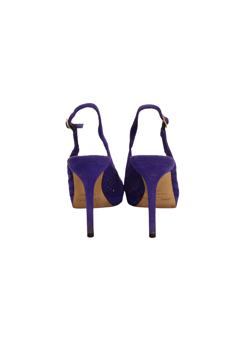 SUEDE SLINGBACK PUMPS 36