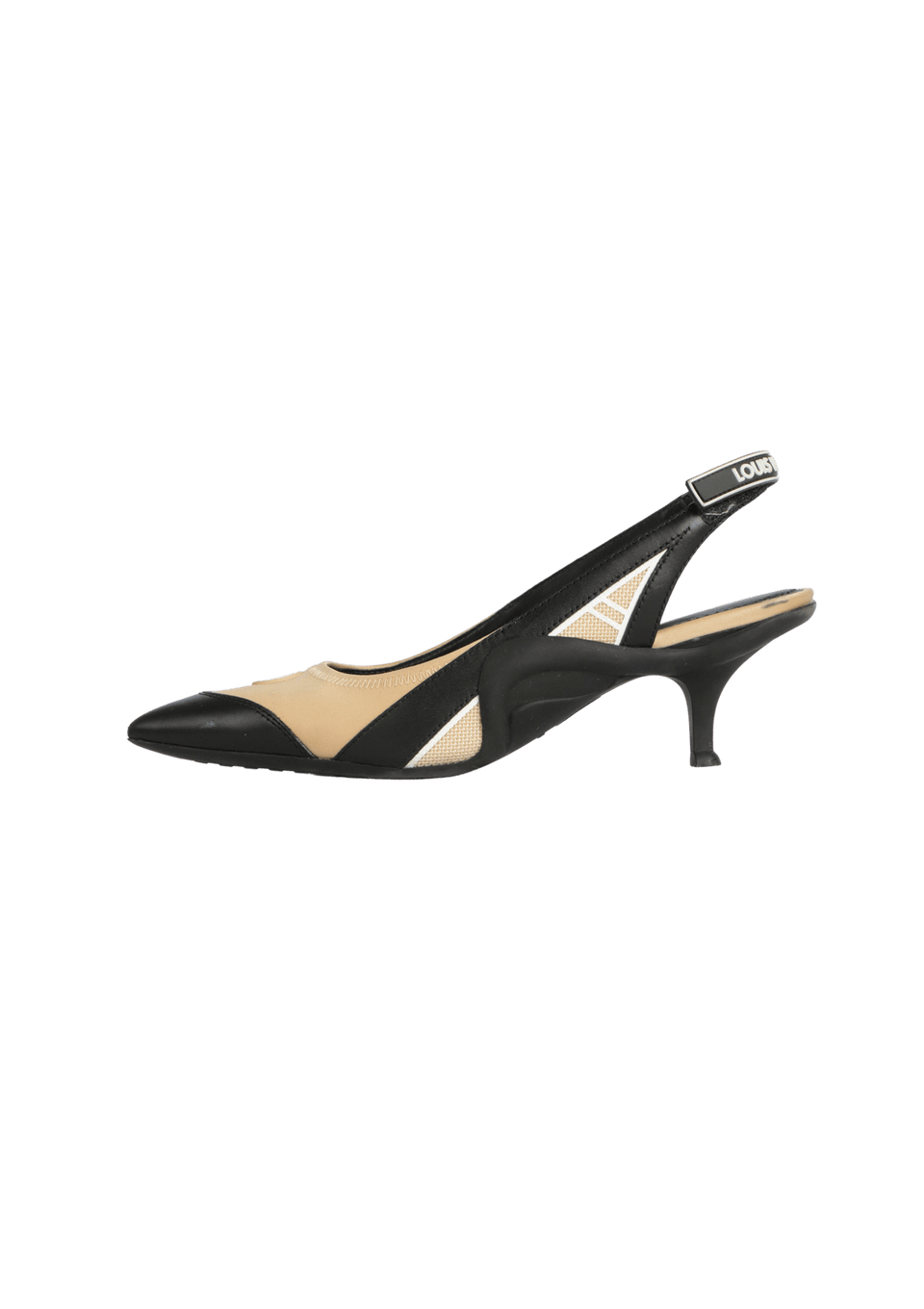 【ルイ ヴィトン】モノグラム アークライト スリングバッグパンプス 35 PUMPS LOUIS VUITTON ARCHLIGHT SLINGBACK 36.5 PRETO ORIGINAL – Gringa