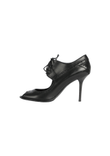 LEATHER PEEP TOE 38