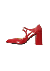 DOUBLE-BUCKLE MARY JANE PUMPS 38.5