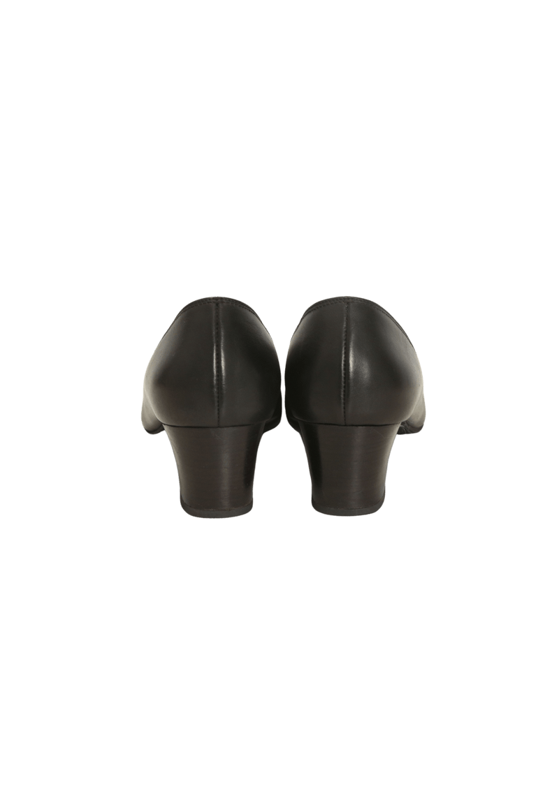 LEATHER GANCIO PUMPS 38