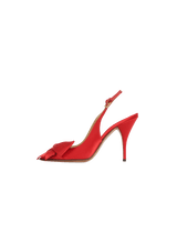 LEATHER SLINGBACK PUMPS 38.5