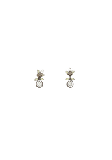 DIAMOND TOPAZ 18K EARRINGS