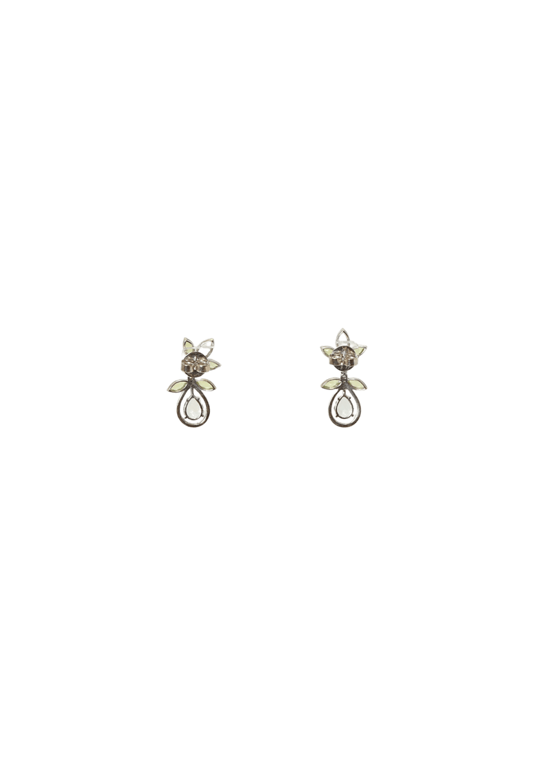 DIAMOND TOPAZ 18K EARRINGS