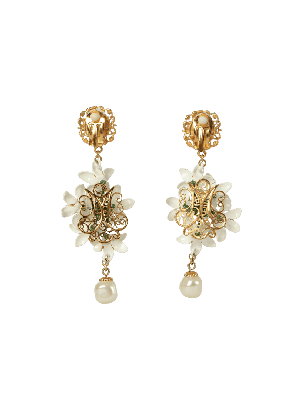 FLORAL PENDANT EARRINGS