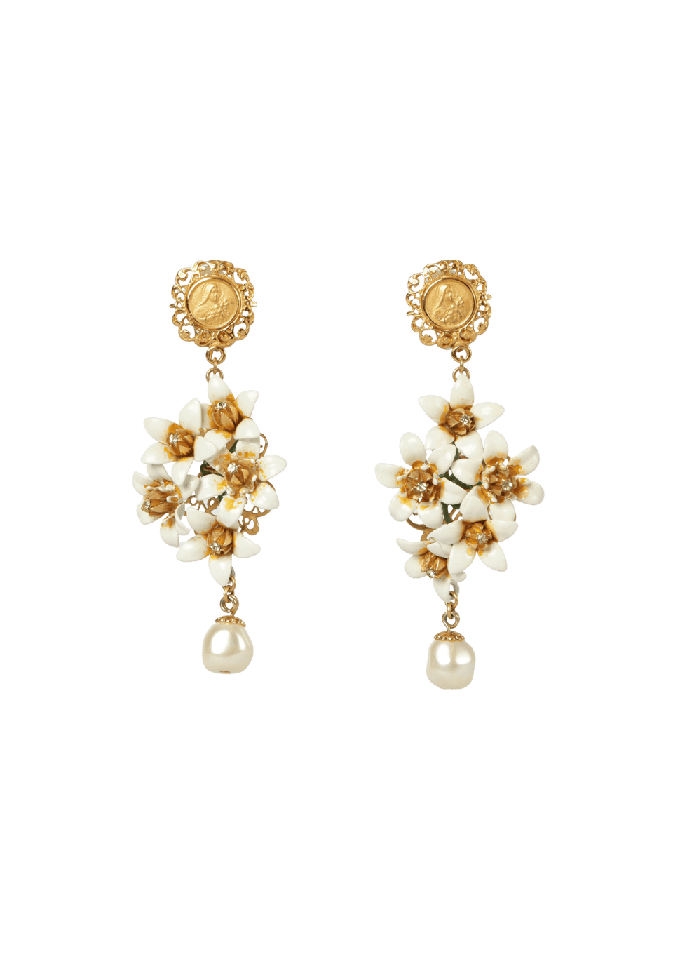 FLORAL PENDANT EARRINGS