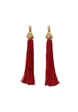 LOULOU TASSEL CLIP-ON EARRINGS