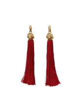 LOULOU TASSEL CLIP-ON EARRINGS