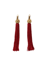 LOULOU TASSEL CLIP-ON EARRINGS