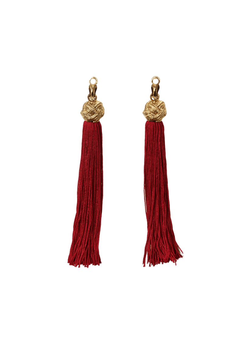 LOULOU TASSEL CLIP-ON EARRINGS