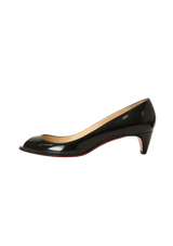 PATENT LEATHER PEEP TOE 39.5