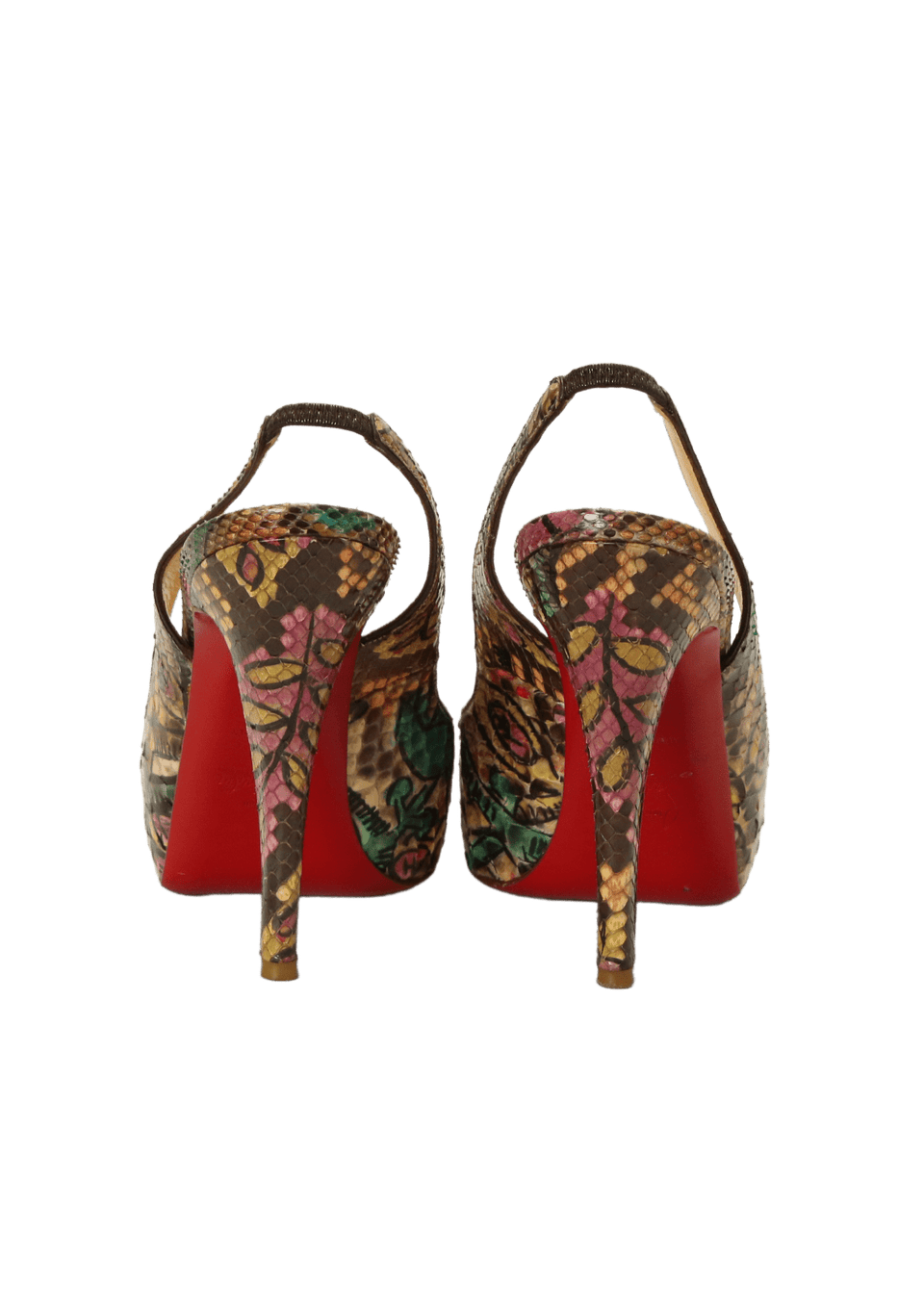 SNAKESKIN SLINGBACK PUMPS 33