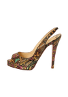 SNAKESKIN SLINGBACK PUMPS 33