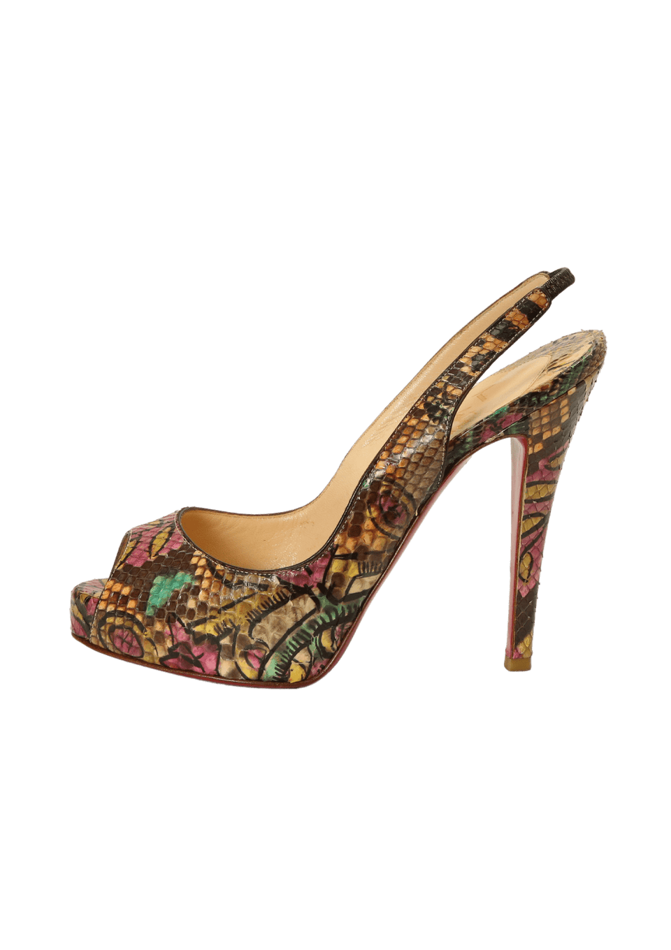 SNAKESKIN SLINGBACK PUMPS 33