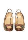 SNAKESKIN SLINGBACK PUMPS 33