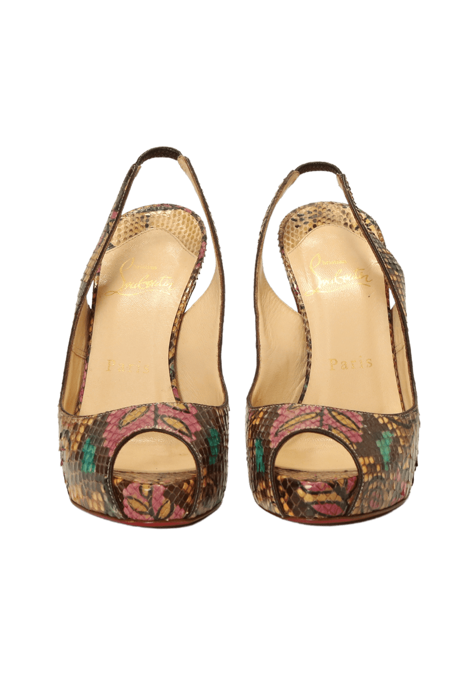 SNAKESKIN SLINGBACK PUMPS 33