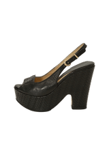WOVEN LEATHER SANDALS 35