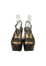 WOVEN LEATHER SANDALS 35