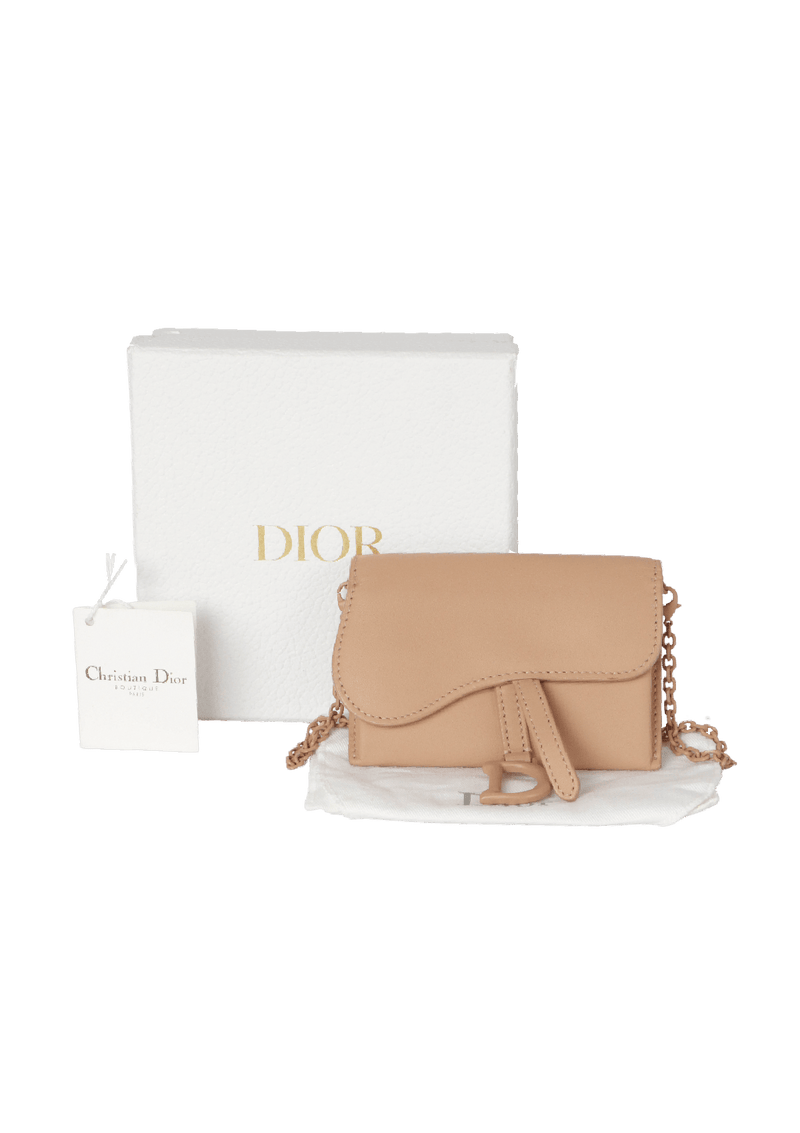 Christian Dior Nano Saddle Pouch- Blush