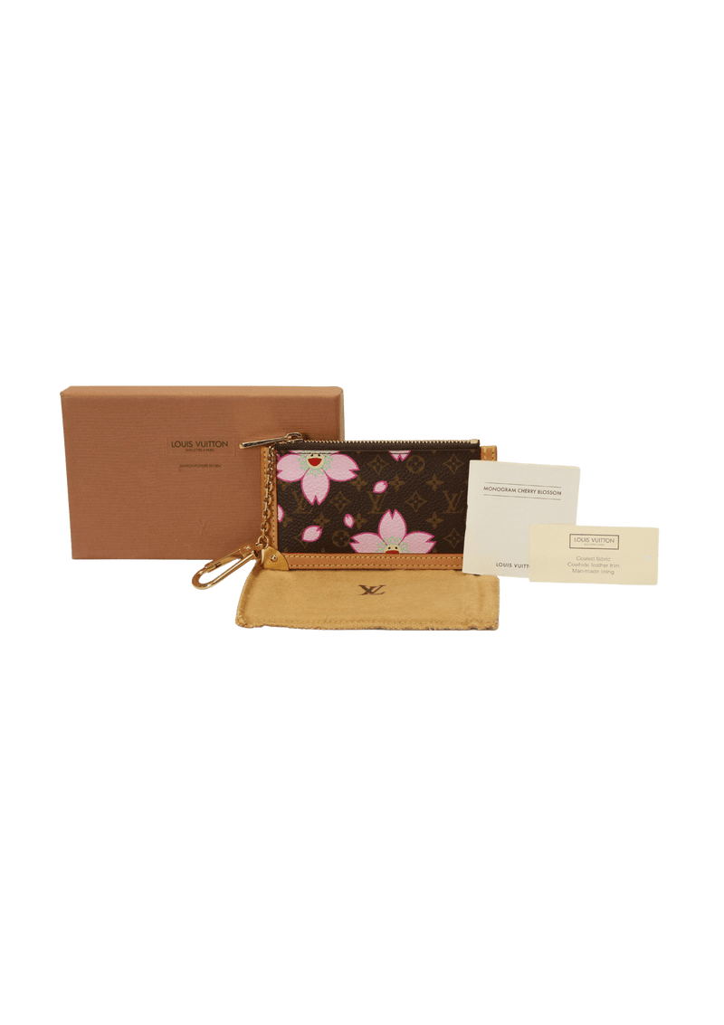 Porta Moedas Louis Vuitton Cherry Blossom Key Pouch Marrom Original – Gringa