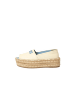 LEATHER OPEN TOE ESPADRILLES 34
